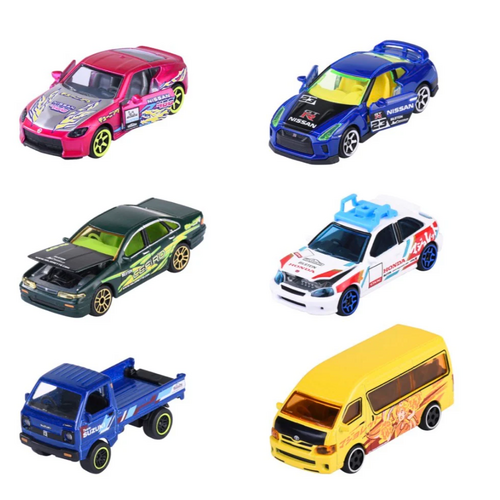 Majorette Japan Series Deluxe 1:64 Scale Diecast Car with Tuning Parts MJ75296 Assorted; One Supplied