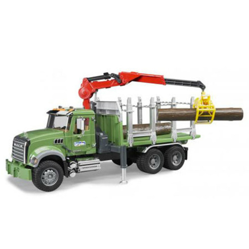 Bruder MACK Granite Timber Truck with Crane and Logs 02824