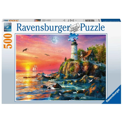 Ravensburger Lighthouse at the Sunset 500pc Puzzle RB00217