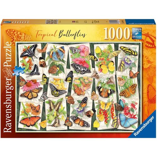 Ravensburger Tropical Butterflies 1000pc Puzzle 17624