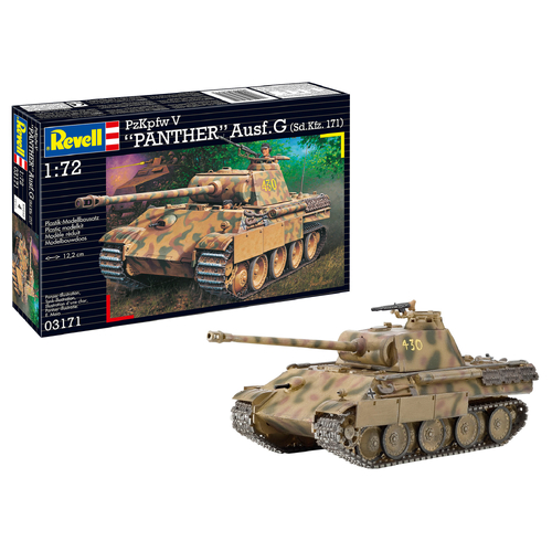 Revell PzKpfw V "Panther" Ausf.G (Sd.Kfz. 171) 1:72 Scale Model Kit 03171