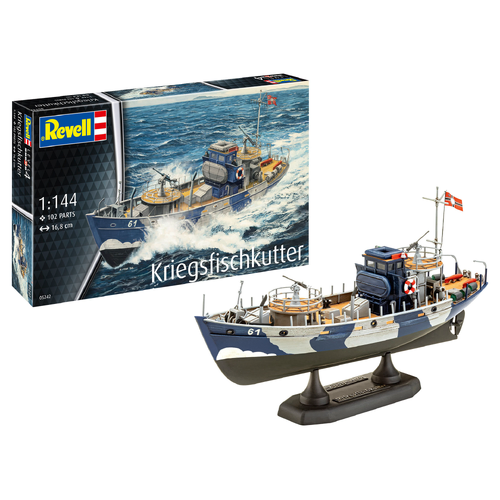 Revell KFK (Kriegsfischkutter) War Fishing Trawler 1:144 Scale Model Kit 05242