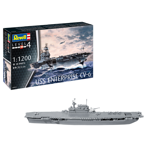 Revell USS Enterprise CV-6 1:1200 Scale Model Kit 05824