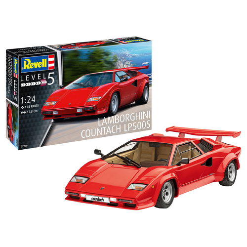 Revell Lamborghini Countach LP500S 1:24 Scale Model Kit 07730