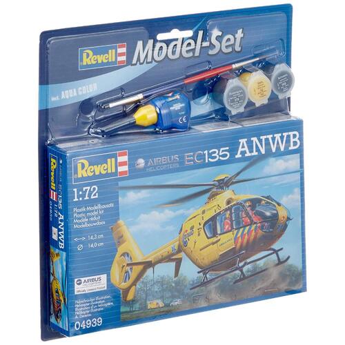 Revell Airbus Helicopter EC135 ANWB model kit inc paint & glue 1:72 scale 04939