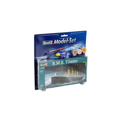 Revell R.M.S Titanic Model Kit with Paint, Glue and Brush 1:1200 Scale 65804