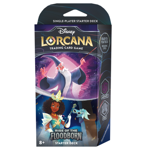 Disney Lorcana TCG: Rise of the Floodborn Amethyst & Steel Starter Deck