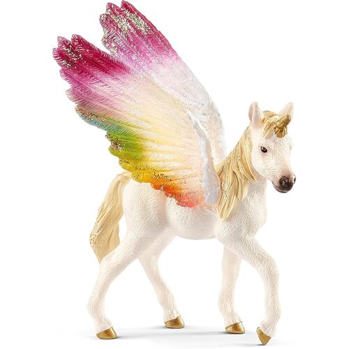 Schleich Bayala Winged Rainbow Unicorn Foal Toy Figure SC70577