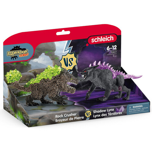 Schleich Eldrador Creatures Rock Crusher Vs Shadow Lynx SC70827