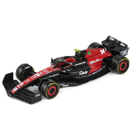 Bburago 2023 F1 Alfa Romeo Racing C43 #24 Zhou Guanyu Scale 1:43 Diecast 38085Z