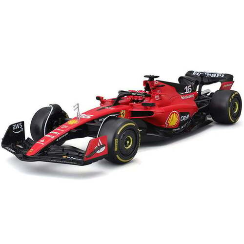 Bburago Ferrari SF-23 #16 C.Leclerc 1:18 Scale Diecast Model Car 16812L