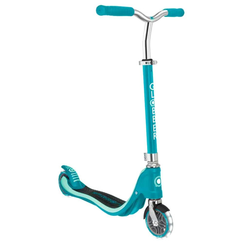 Globber Flow 125 Scooter with LED Light up Wheels - Teal