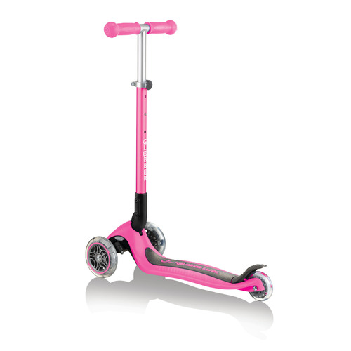 Globber Primo Foldable Kids Three Wheeled Scooter - Deep Pink 430-110-2