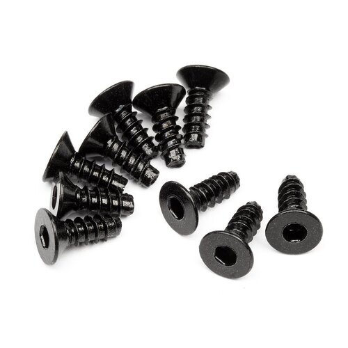 HPI TP. Flat Head Screw M3x8mm (Hex Socket/10pcs) [94303]