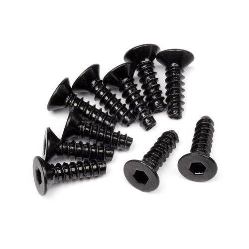 HPI Racing TP. Flat Head Screw M3x10mm (Hex Socket/10pcs) [94304]