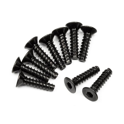 HPI Racing Tp. Flat Head Screw M3x12mm (Hex Socket/10pcs) [94305]