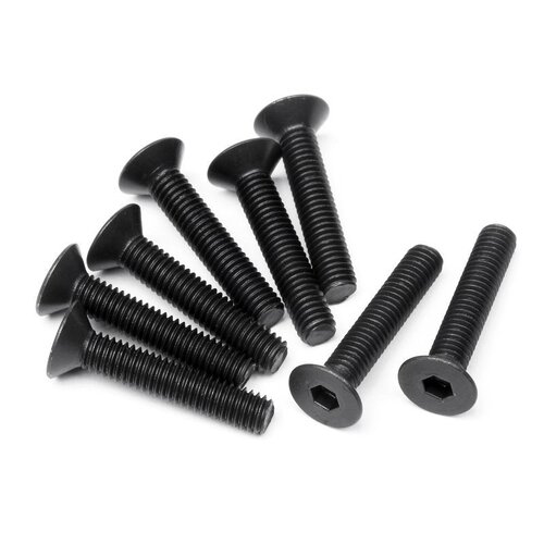 HPI Racing Flat Head Screw M3X16mm (Hex Socket/8Pcs) [100557]