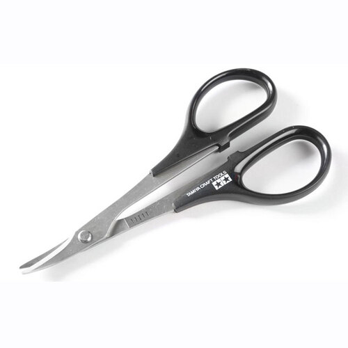 Tamiya Craft Tools Curved Scissors for Plastic 74005