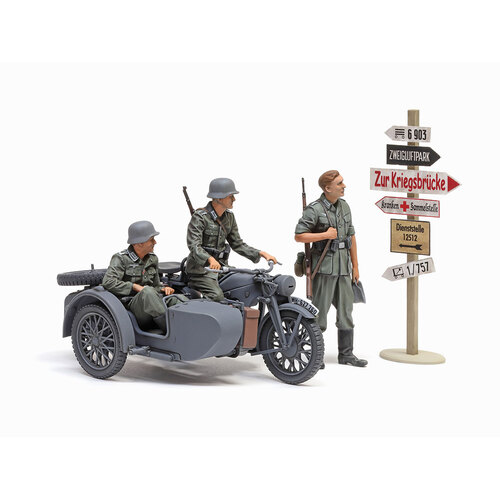 Tamiya KS600 Motorcycle & Sidecar 1:35 Scale Model Kit 35384