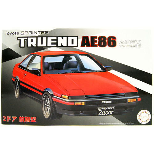 Fujimi Toyota Sprinter Trueno AE86 APEX Twin Cam I6 1:24 Scale Model Kit 046297