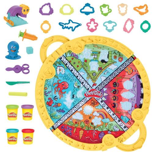 Play-Doh Fold & Go Playmat Starter Set, Arts and Crafts Toy F9143