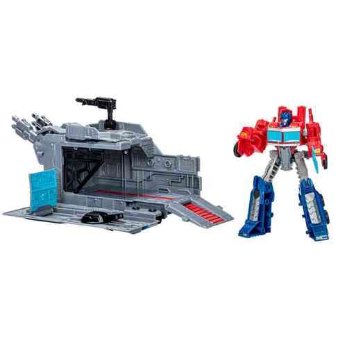 Transformers Earthspark Battle Base Trailer Optimus Prime F9505