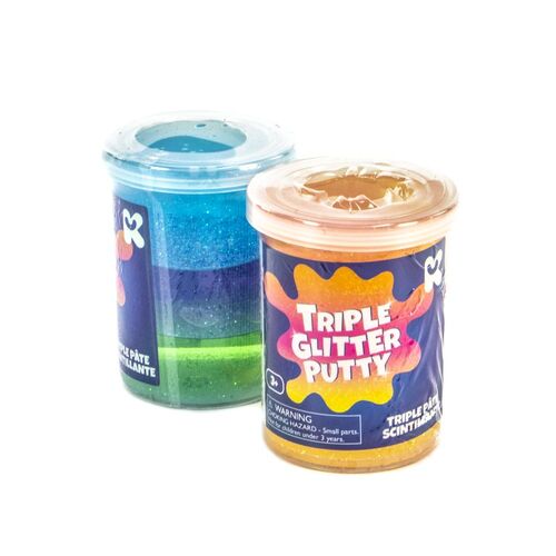 Triple Glitter Putty Assorted One Supplied NV199