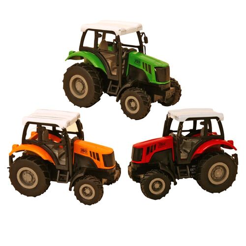 Pullback Diecast Tractor Assorted Colours One Supplied FM111