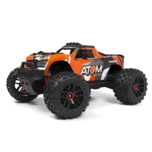 Maverick 1/18 Atom RTR 4WD Electric RC Monster Truck - Orange MV150502