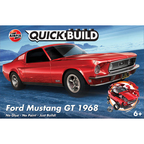 Airfix Quickbuild Ford Mustang GT 1968 Model Kit 6035