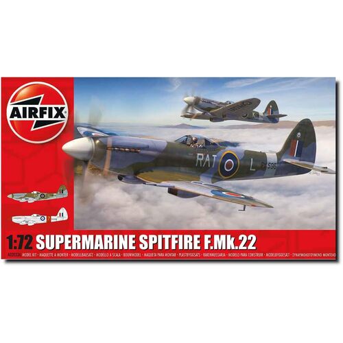 Airfix Supermarine Spitfire F.Mk.22 1:72 Scale Model Kit A02033A