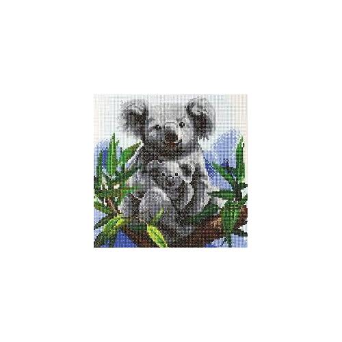 Craft Buddy Crystal Art 30x30cm DIY Kit - Cuddly Koalas 4262