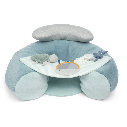 Mamas & Papas Welcome to the World Sit & Play Baby Floor Seat - Blue