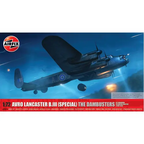 Airfix Avro Lancaster B.III (Special) 'The Dambusters' 1:72 Scale Model Kit A09007A