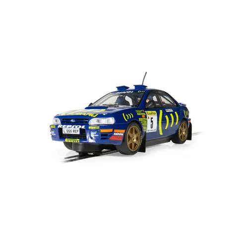 Scalextric Subaru Impreza WRX Carlos Sainz 1995 Monte Carlo Rallye 1:32 Scale Slot Car C4555