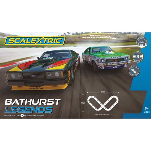 Scalextric Bathurst Legends Slot Car Set - Ford XC Falcon VS Holden A9X Torana C1454SF