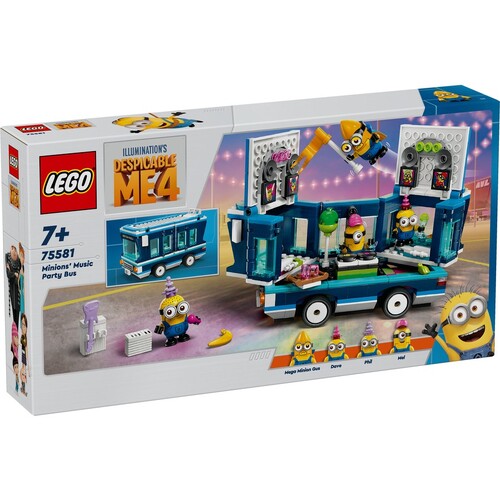 LEGO Despicable Me 4 Minions' Music Party Bus 75581