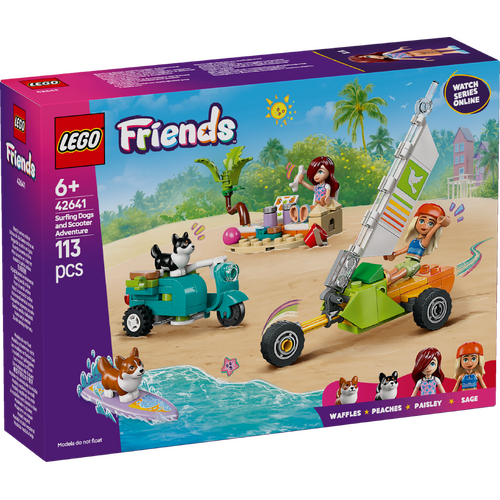 LEGO Friends Surfing Dogs and Scooter Adventure 42641