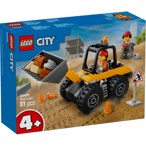 LEGO City Yellow Construction Wheel Loader 60450