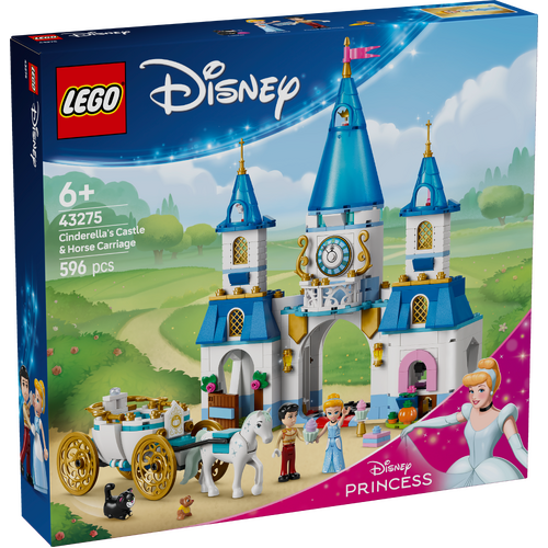 LEGO Disney Princess Cinderella's Castle & Horse Carriage 43275