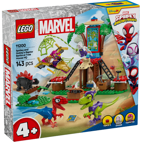 LEGO Marvel Spidey & Gobby's Raptor Battle at Tree House HQ 11200