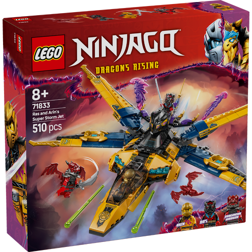 LEGO Ninjago Dragons Rising Ras and Arin's Super Storm Jet 71833