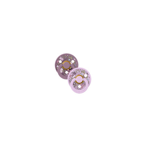 BIBS Dummies Liberty Colour [Colour: Chamomile Lawn/Violet Sky] [Size: Size 1 (0-6 Months)] [Style: Round]