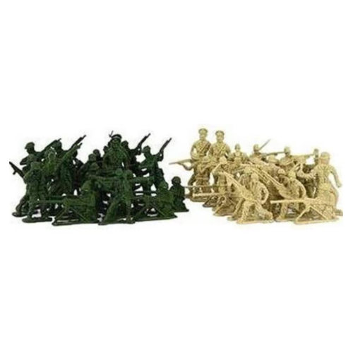 Plastic Military Toy Soldiers in Bag AA040357