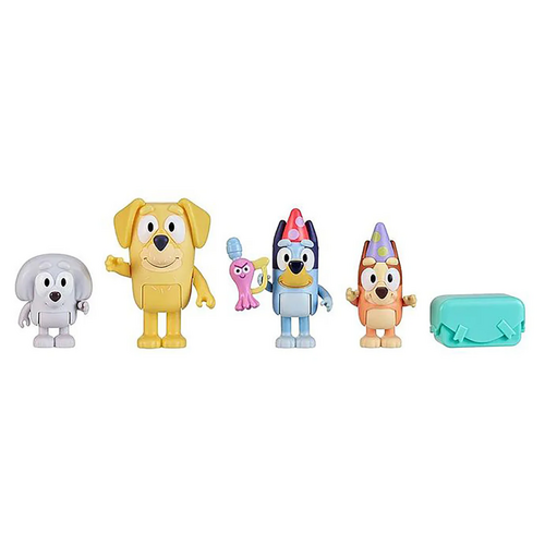 Bluey Pass the Parcel Figure 4pk 17546