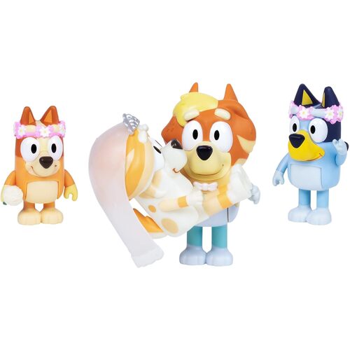 Bluey Wedding Time! 2.5" - 3" Figurines 4 Pack 17590**