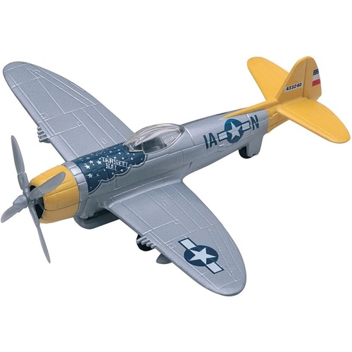 Motor Max Sky Wings 6" Diecast P-47 Thunderbolt 77023