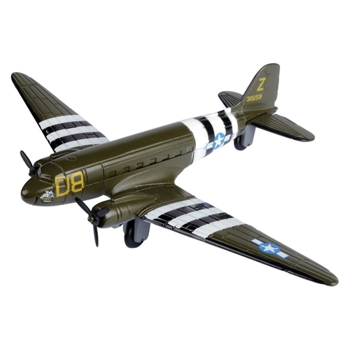 Motor Max Sky Wings 6" Diecast C-47 Skytrain 77036