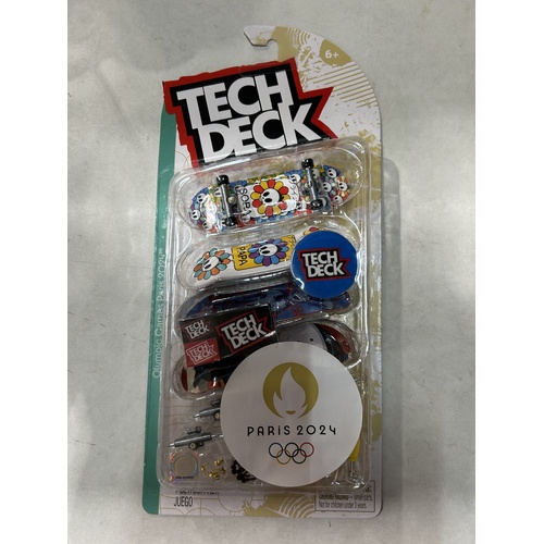 Tech Deck Paris 2024 Olympics Competition Legends 96mm 4 Board Pack SM6028815