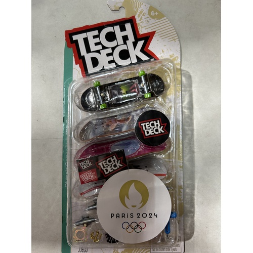 Tech Deck Paris 2024 Olympics Competition Legends 96mm 4 Board Pack SM6028815